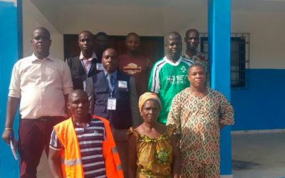 Visita del ministerio de sanidad para autorizar la apertura de la maternidad de Nandibou