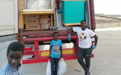 Egueire envía contenedor de material sanitario a Costa de Marfil