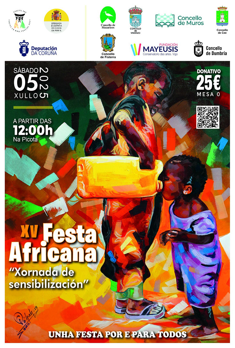 Desiré Kouakou Tanoh con un grupo de niños en Grand Lahou